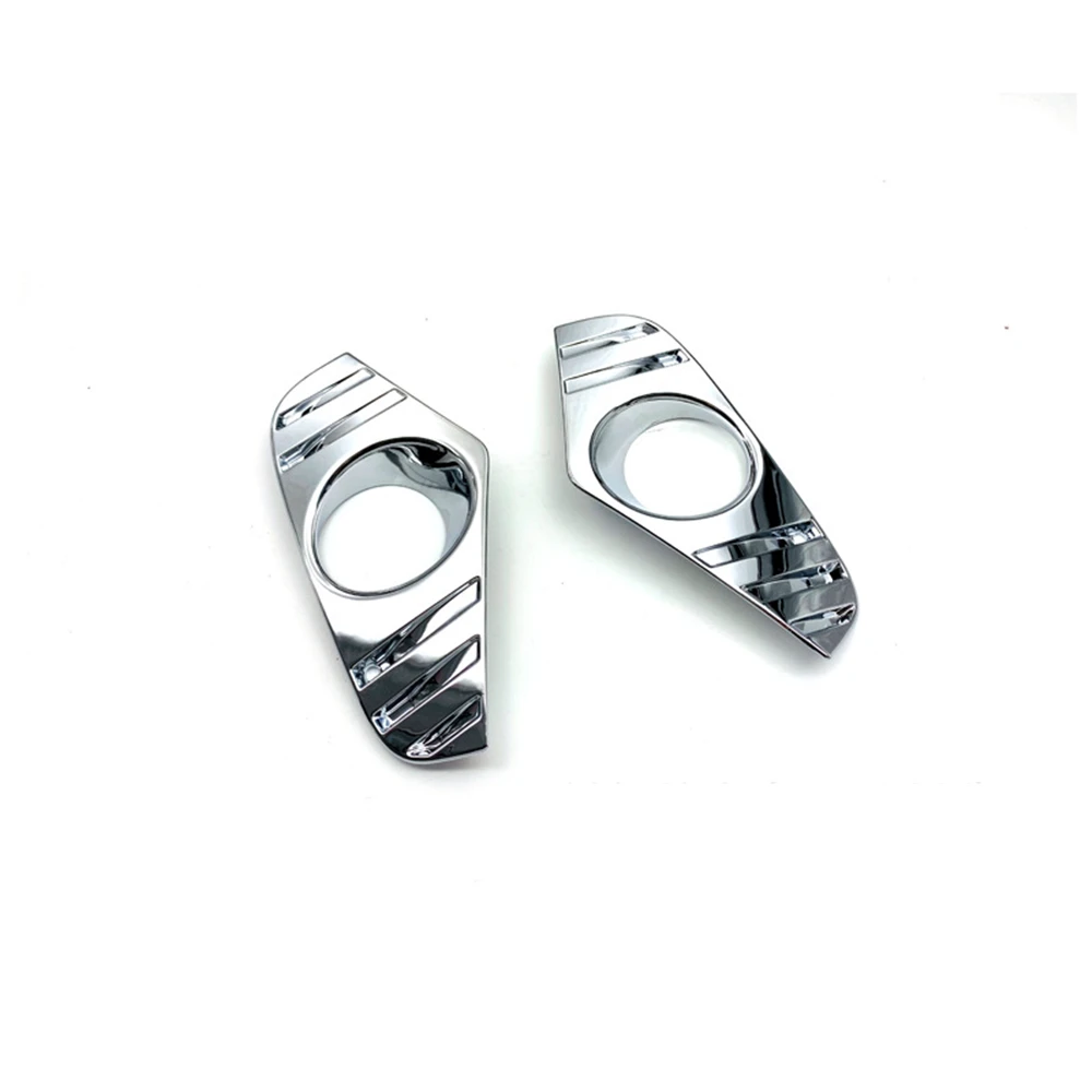 

For Toyota RAV4 XA50 2019 2020 ABS Chrome Front Fog Light Lamp Eyelid Cover 2 Pcs Wear Resistance And Corrosion Resistance