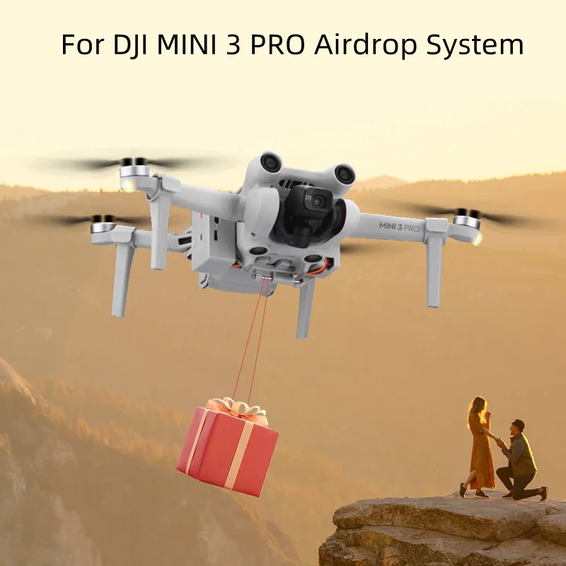 Airdrop System for DJI Mini 3 Pro Drone Wedding Proposal Delivery Device Dispenser Thrower Air Dropping Transport Gift
Airdrop System for DJI Mini 3 Pro Drone Wedding Proposal Delivery Device Dispenser Thrower Air Dropping Transport Gift