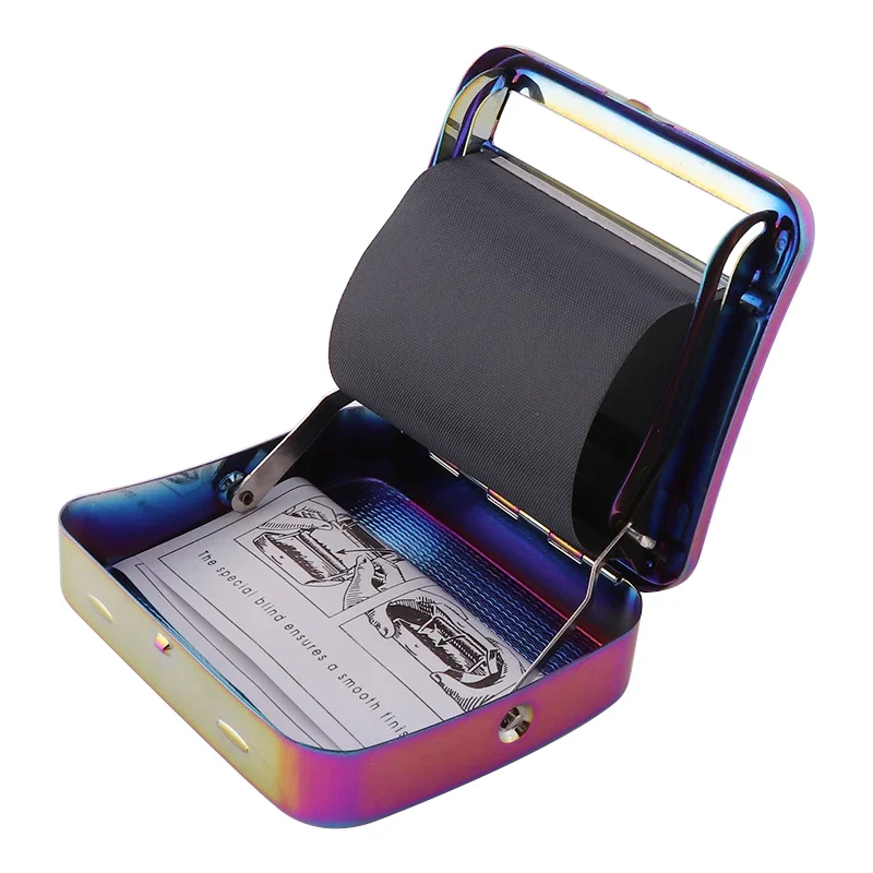 70mm Rolling Machine Rainbow Metal Manual Tobacco Roller Maker Cigarette Making Machine Smoking Accessories Gadgets for Men
70mm Rolling Machine Rainbow Metal Manual Tobacco Roller Maker Cigarette Making Machine Smoking Accessories Gadgets for Men