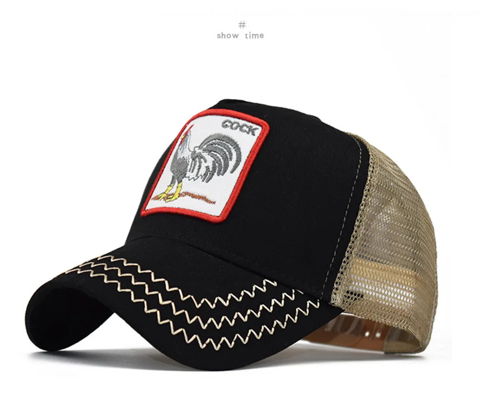 New Animal Embroidery Baseball Cap Men And Women Summer Breathable Mesh Cotton Cap Unisex Outdoor Sports Cap Peaked Cap Hip Hop
New Animal Embroidery Baseball Cap Men And Women Summer Breathable Mesh Cotton Cap Unisex Outdoor Sports Cap Peaked Cap Hip Hop