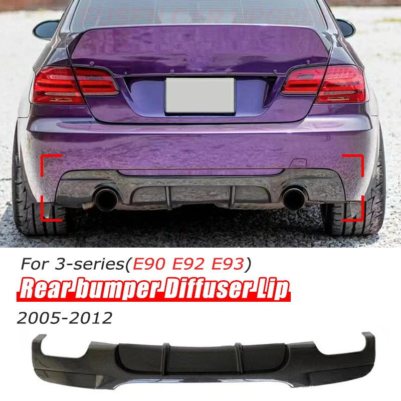 Carbon/Gloss Black High Quality PP Material Car Rear Bumper Diffuser Splitter Body Kit For BMW 3-series E90 E92 E93 MP Style
Carbon/Gloss Black High Quality PP Material Car Rear Bumper Diffuser Splitter Body Kit For BMW 3-series E90 E92 E93 MP Style