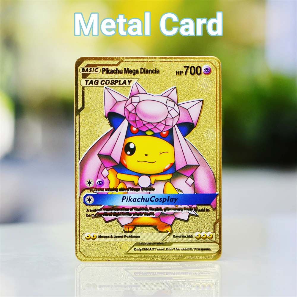 Pokemon Cards Golden Metal Pokimon Letters Picchu Charizard Vmax Mewtwo Golden Rare Hard Card Anime Collection Cartas Games Toys
Pokemon Cards Golden Metal Pokimon Letters Picchu Charizard Vmax Mewtwo Golden Rare Hard Card Anime Collection Cartas Games Toys
