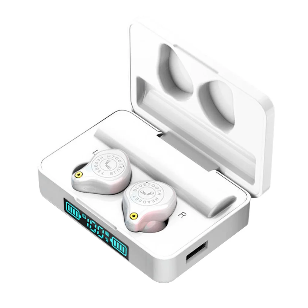 TWS 5,0 Bluetooth-наушники с шумоподавлением, Спортивные Беспроводные наушники-вкладыши, черные 
TWS 5,0 Bluetooth-наушники с шумоподавлением, Спортивные Беспроводные наушники-вкладыши, черные