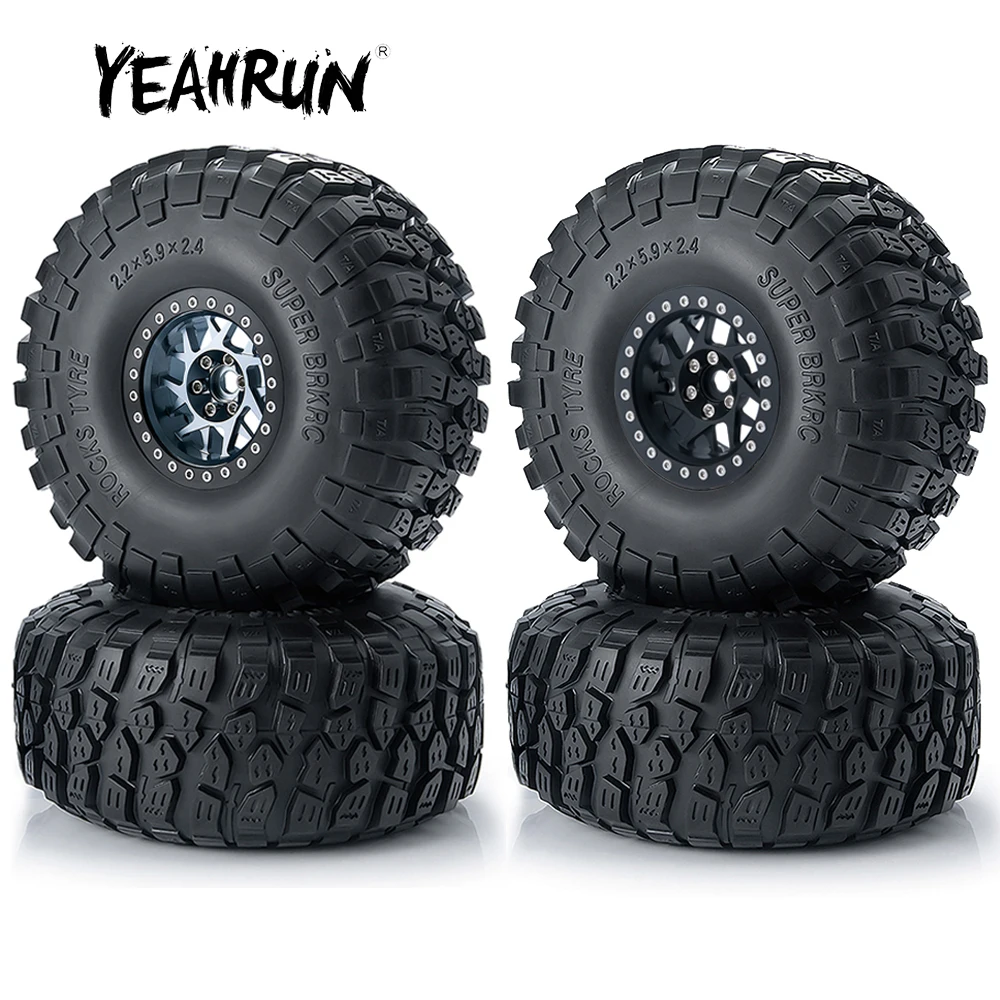YEAHRUN 2.2inch 45mm Metal Beadlock Wheel Rims Hubs + Rubber Tires Set for Axial RBX10 AXI03005 Wraith 1/10 RC Crawler Car Truck
YEAHRUN 2.2inch 45mm Metal Beadlock Wheel Rims Hubs + Rubber Tires Set for Axial RBX10 AXI03005 Wraith 1/10 RC Crawler Car Truck