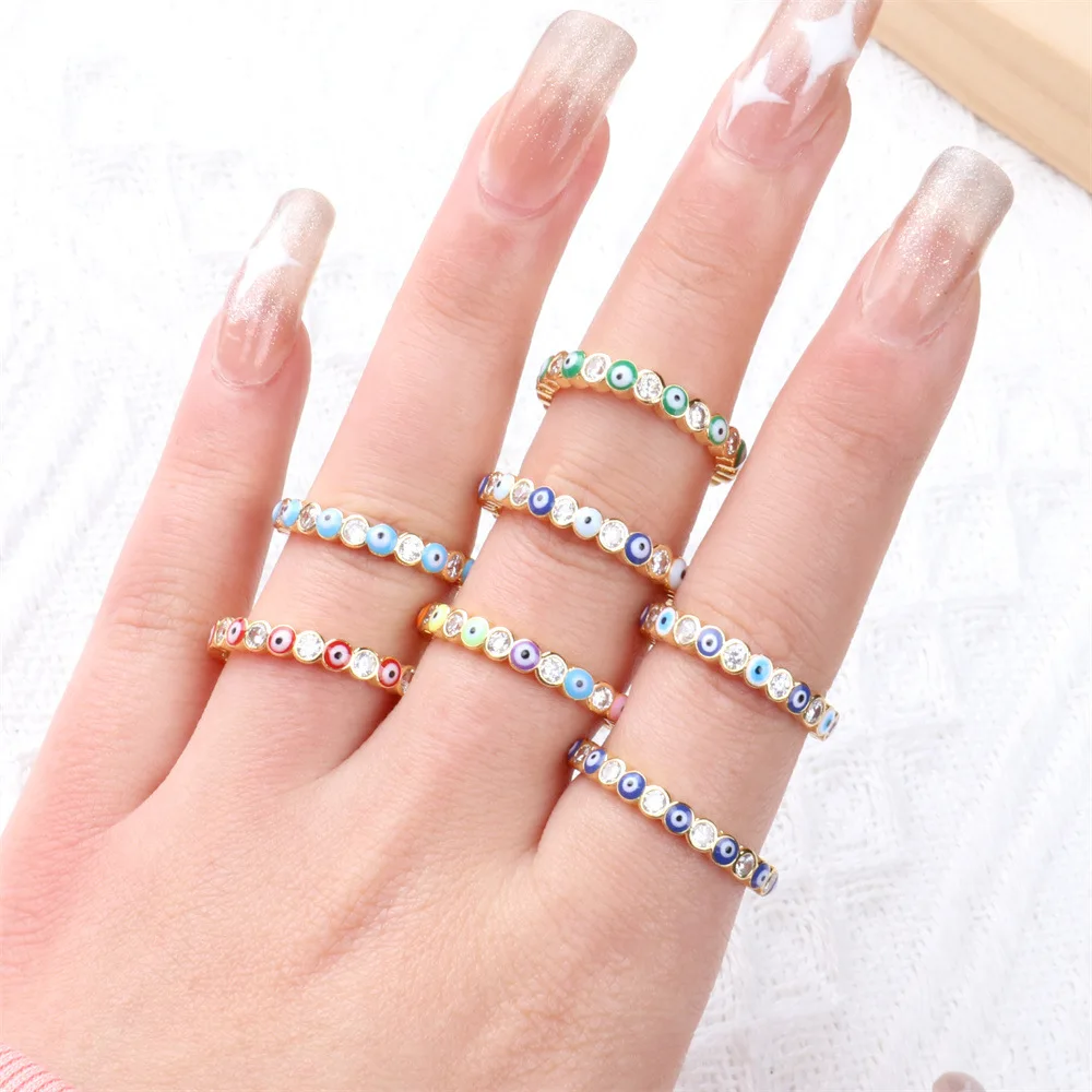 C.QUAN CHI New Lucky Eye Filled Diamond Open Rings Copper Gold Color Rings Adjustable for Women Fashion Ladys Finger Jewelry
C.QUAN CHI New Lucky Eye Filled Diamond Open Rings Copper Gold Color Rings Adjustable for Women Fashion Ladys Finger Jewelry