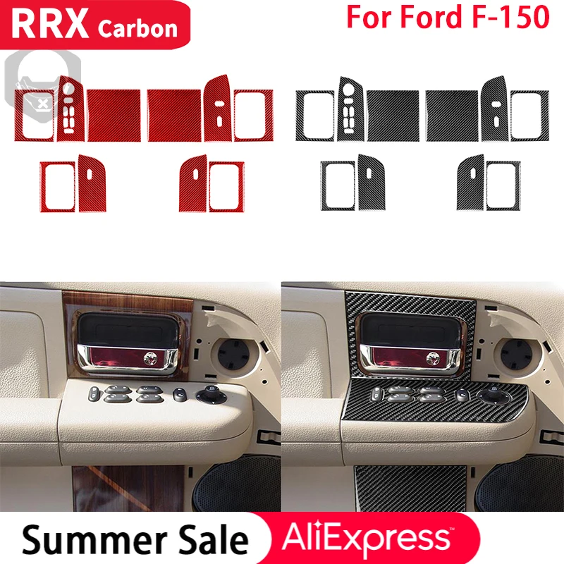 RRX For Ford F150 F-150 2004-2008 Carbon Fiber Interior Inner Door Handle Window Lift Cover Trim Stickers Car Accessories
RRX For Ford F150 F-150 2004-2008 Carbon Fiber Interior Inner Door Handle Window Lift Cover Trim Stickers Car Accessories
