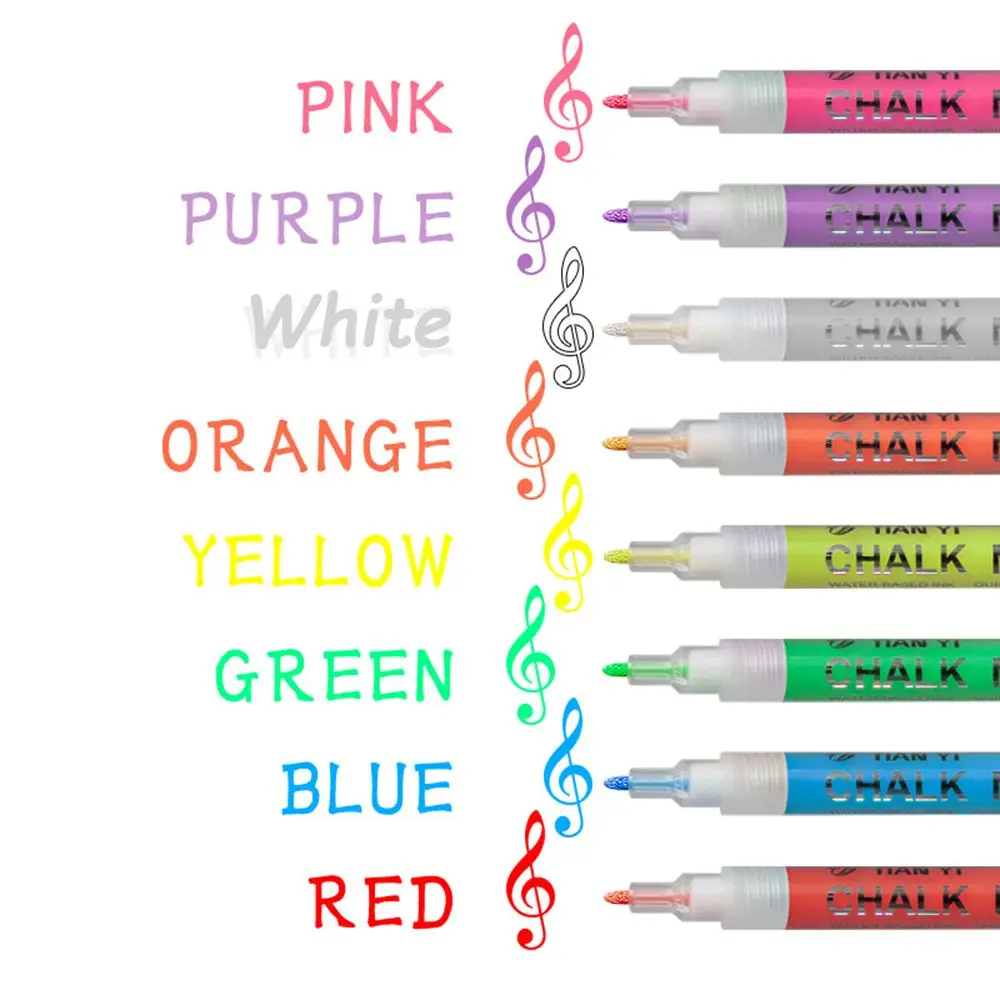 8 Colors Environmental Multicolor Blackboard Drawing Windows Metal Plastics Marker Pen Chalk Marker Liquid Chalk
8 Colors Environmental Multicolor Blackboard Drawing Windows Metal Plastics Marker Pen Chalk Marker Liquid Chalk