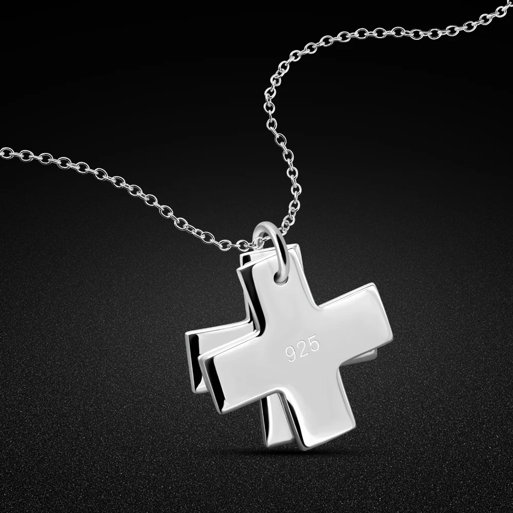 Faith Silver Jewelry Women's 925 Sterling Silver Cross Pendant Necklace Classic Silver O Chain 16-20 Inch - Birthday Gift
Faith Silver Jewelry Women's 925 Sterling Silver Cross Pendant Necklace Classic Silver O Chain 16-20 Inch - Birthday Gift