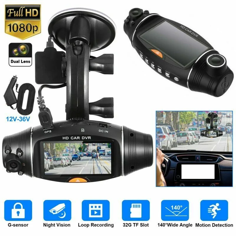 1080P Dash Camera Dual Lens Car DVR Camera Recorder G-Sensor Front & Rear Video Dual Lens Rearview Car DVR Camera Video Recorder
1080P Dash Camera Dual Lens Car DVR Camera Recorder G-Sensor Front & Rear Video Dual Lens Rearview Car DVR Camera Video Recorder