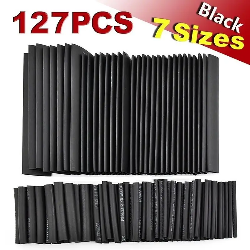 127Pcs Black Glue Weatherproof Heat Shrink Sleeving Tubing Wire Protection Assortment Kit Electrical Connection Electrical Wire
127Pcs Black Glue Weatherproof Heat Shrink Sleeving Tubing Wire Protection Assortment Kit Electrical Connection Electrical Wire
