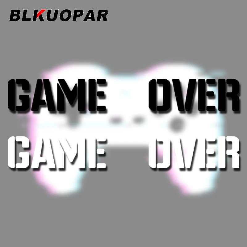 BLKUOPAR Game Over Car Sticker Simple Sunscreen Personality Waterproof JDM Decals Simple Bumper Skateboard RV Car Accessories
BLKUOPAR Game Over Car Sticker Simple Sunscreen Personality Waterproof JDM Decals Simple Bumper Skateboard RV Car Accessories