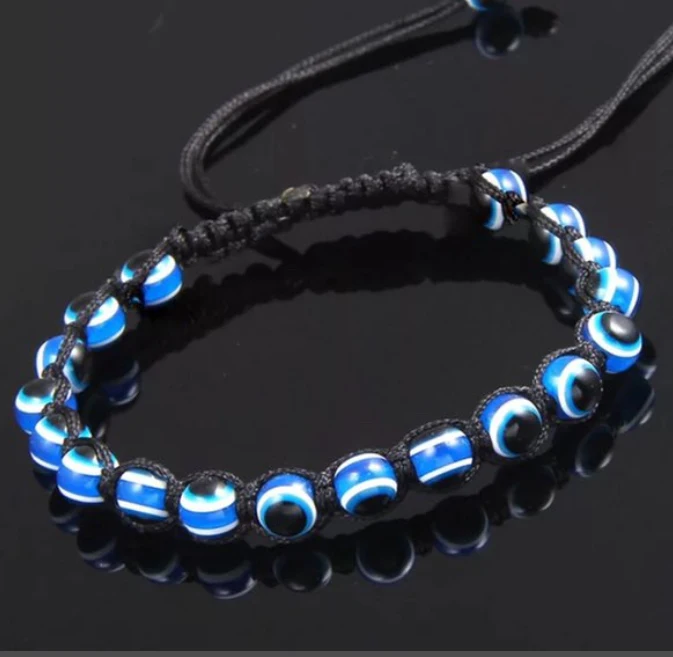 Popular European and American 6mm Devil's Eye Glass Beads Alloy Diamond Beads Handmade Red String Braided Bracelet
Popular European and American 6mm Devil's Eye Glass Beads Alloy Diamond Beads Handmade Red String Braided Bracelet