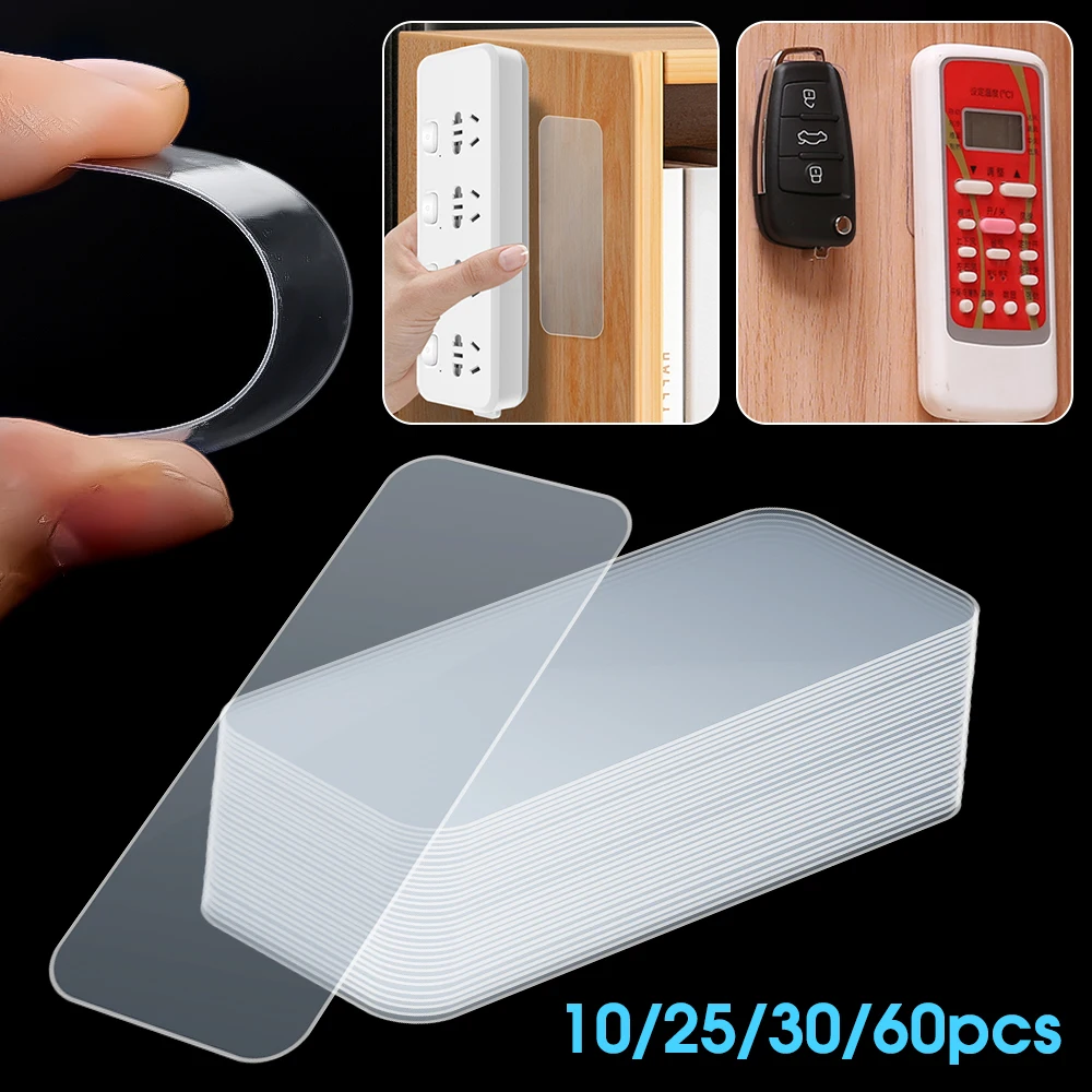 60Pcs Strong Adhesion Tapes Transparent Double-sided Non-marking Sticker Easy To Cut High-adhesive Double Faced Tapes
60Pcs Strong Adhesion Tapes Transparent Double-sided Non-marking Sticker Easy To Cut High-adhesive Double Faced Tapes
