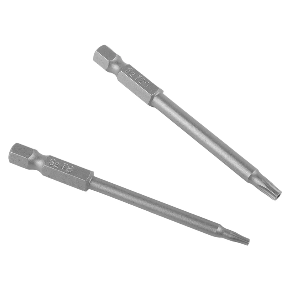 Magnetic Torx Screwdriver Bit Air Drills T6 T8 T10 T15 T20 6.35mm (1/4Inch) 75mm / 2.95Inch Alloy Steel Durable
Magnetic Torx Screwdriver Bit Air Drills T6 T8 T10 T15 T20 6.35mm (1/4Inch) 75mm / 2.95Inch Alloy Steel Durable