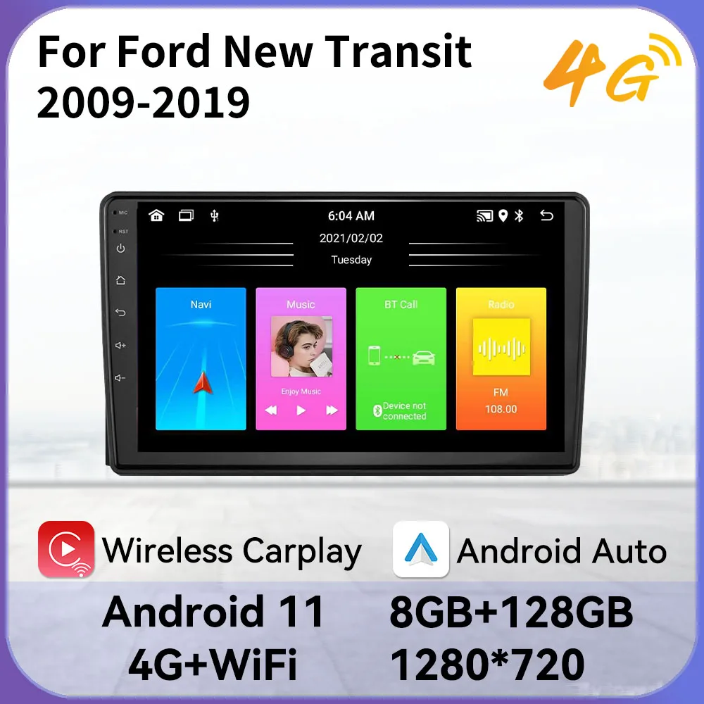 Car Stereo for Ford New Transit 2009-2019 2 Din Android Car Radio Autoradio Multimedia Player Head Unit Carplay Android Auto GPS
Car Stereo for Ford New Transit 2009-2019 2 Din Android Car Radio Autoradio Multimedia Player Head Unit Carplay Android Auto GPS