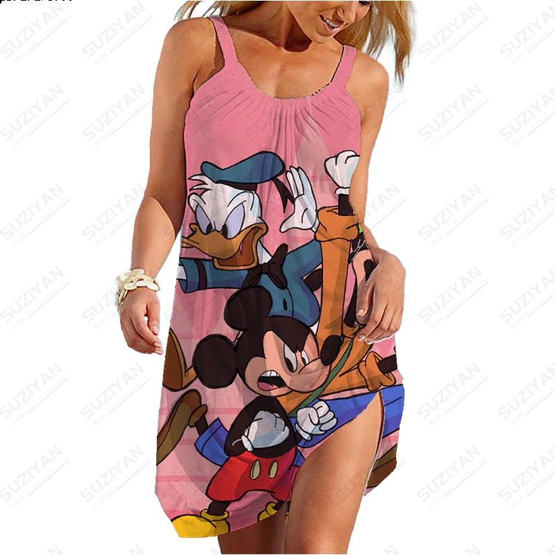 Women's Summer Short Skirt Strap Dress Sleeveless 3D Printed Disney Loose A-line Round Neck Pullover 2023 New Large 5XL Minnie
Women's Summer Short Skirt Strap Dress Sleeveless 3D Printed Disney Loose A-line Round Neck Pullover 2023 New Large 5XL Minnie