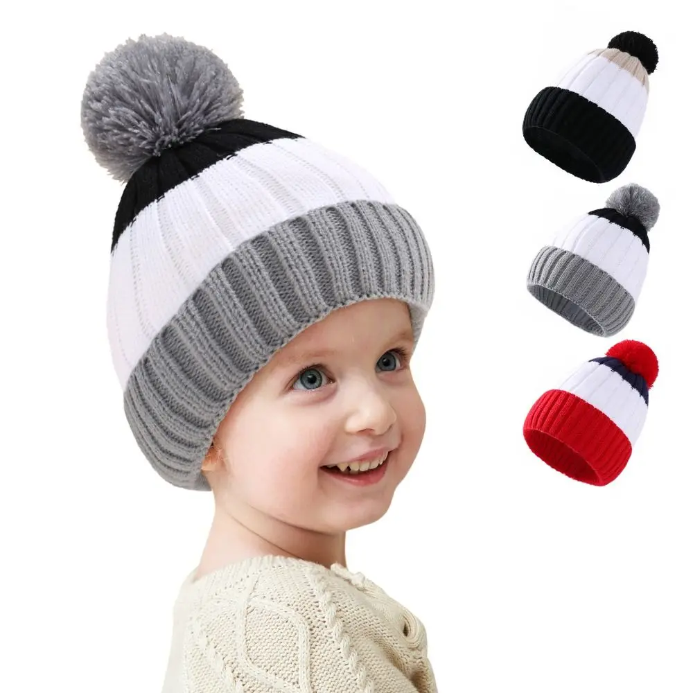 Windproof Single Ball Color Contrast Stripe Cute Pullover Cap Beanie Cap Baby Knitted Hat Warm Hat
Windproof Single Ball Color Contrast Stripe Cute Pullover Cap Beanie Cap Baby Knitted Hat Warm Hat