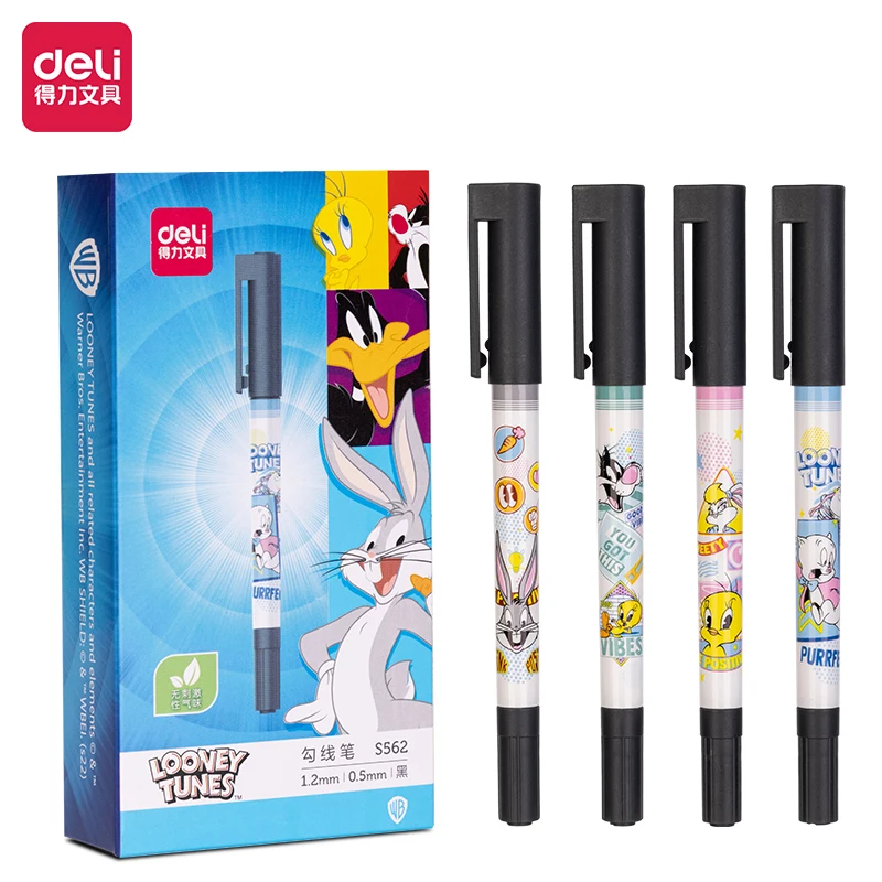 DELI 12Pcs S562 Looney Tunes Bugs Bunny Double Head Marker Pen Art Hook Pen Black Color Oily Children's Hand Painting
DELI 12Pcs S562 Looney Tunes Bugs Bunny Double Head Marker Pen Art Hook Pen Black Color Oily Children's Hand Painting