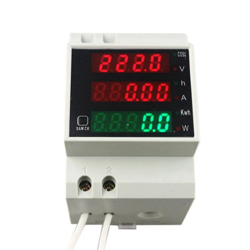 D52-2058 Wattmeter Din Rail Volt Current Meter Power Factor Digital Meter AC80-300V Multi-Function Kwh Hz Meter 0-100A
D52-2058 Wattmeter Din Rail Volt Current Meter Power Factor Digital Meter AC80-300V Multi-Function Kwh Hz Meter 0-100A