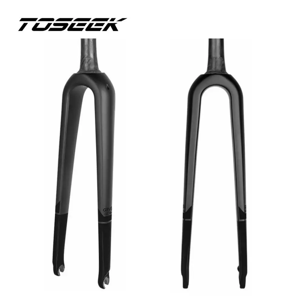 TOSEEK Gravel Fork 700*45C Bicycle Road Front Fork Carbon Fiber Bike Forks Quick Release 9*100mm Disc Brake
TOSEEK Gravel Fork 700*45C Bicycle Road Front Fork Carbon Fiber Bike Forks Quick Release 9*100mm Disc Brake