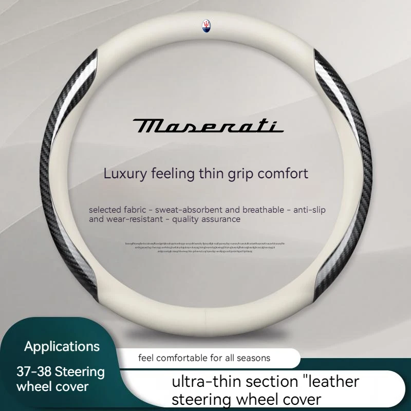 Car Carbon Fiber Steering Wheel Cover For Maserati Quattroporte Ghibli Levante Coupe Spyder GranSport Grecale Auto Accessories
Car Carbon Fiber Steering Wheel Cover For Maserati Quattroporte Ghibli Levante Coupe Spyder GranSport Grecale Auto Accessories