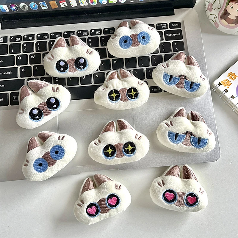 Мультяшный брелок с электрическими глазами кота кулон милые куклы игрушки брошь