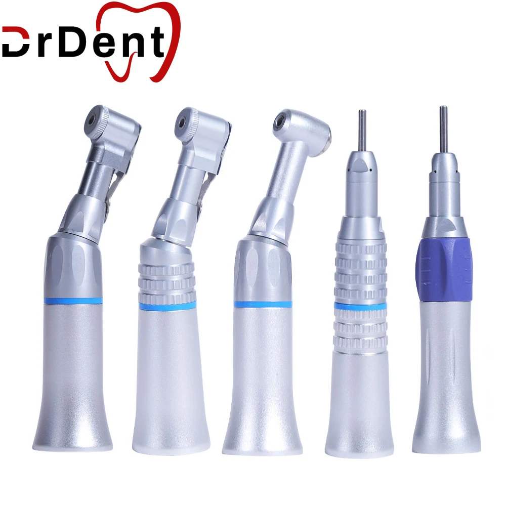 

Dental Low Speed Handpiece Contra Angle Straight Nose Cone 2/4 Hole Motor Needle Extraction Spray Push Button Dentist Tools