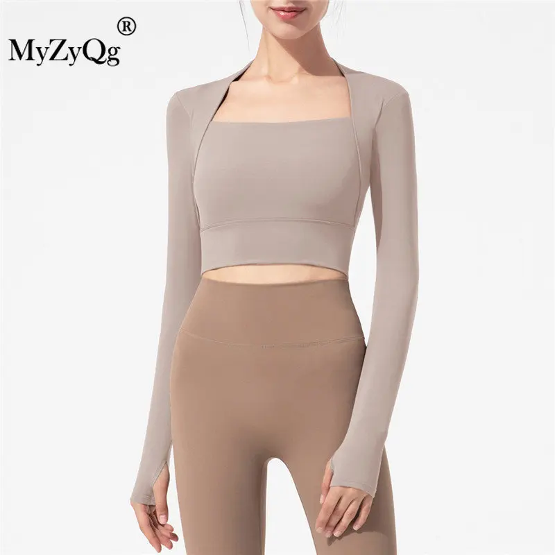 MyZyQg Women Solid Tight Yoga Shawls T-shirts with Chest Pad Short Long Sleeve Gym Cropped Top Sports Running Fitness Clothes
MyZyQg Women Solid Tight Yoga Shawls T-shirts with Chest Pad Short Long Sleeve Gym Cropped Top Sports Running Fitness Clothes