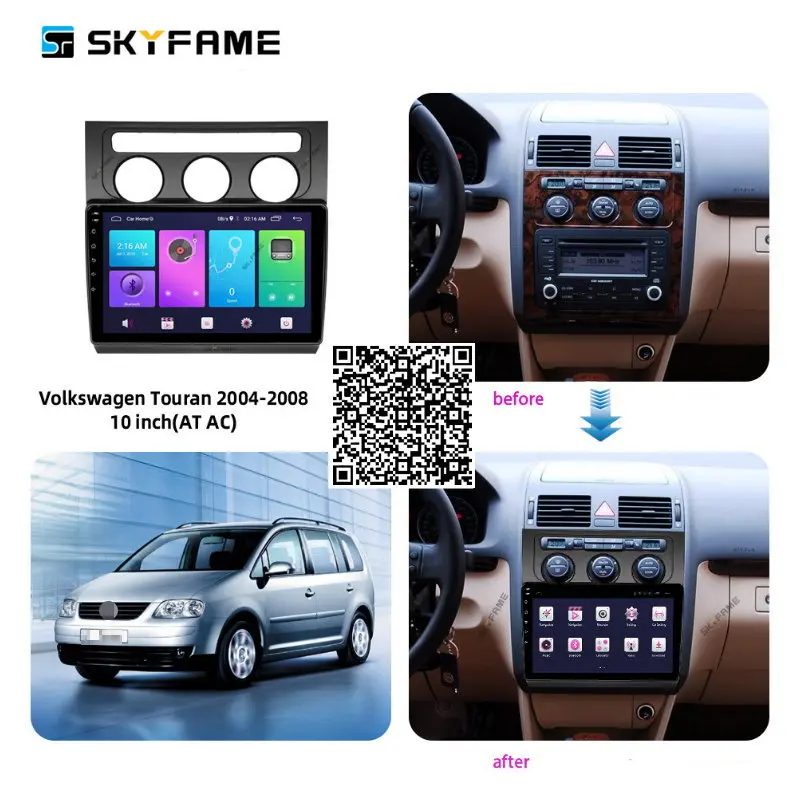 Автомобильная стереосистема SKYFAME для VW Touran 2004-2008 Android, мультимедийная система
Автомобильная стереосистема SKYFAME для VW Touran 2004-2008 Android, мультимедийная система