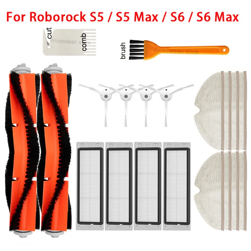 Hepa Filter for Xiaomi Mijia 1 1s Roborock S5 S50 Max Mi Robot Vacuum Cleaner Roborock S5 S50 Max Mi Mop Roller Side Brush Kit
Hepa Filter for Xiaomi Mijia 1 1s Roborock S5 S50 Max Mi Robot Vacuum Cleaner Roborock S5 S50 Max Mi Mop Roller Side Brush Kit