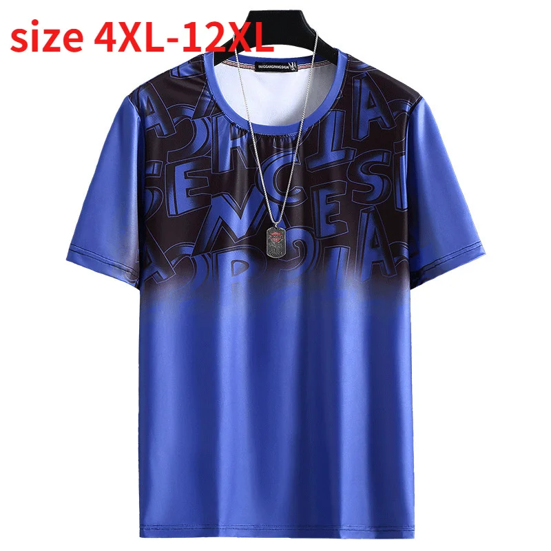 New Short Sleeve Elastic Men's Summer Oversized T Shirt Ice Feeling Digital Printing Guy Gradient Color Plus Size 4XL-11XL 12XL
New Short Sleeve Elastic Men's Summer Oversized T Shirt Ice Feeling Digital Printing Guy Gradient Color Plus Size 4XL-11XL 12XL