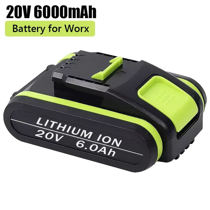 2022 NEW Power Tools Rechargeable Replacement Battery 20V 6000mAh Lithium for Worx WA3551 WA3553 WX390 WX176 WX178 WX386 WX678
2022 NEW Power Tools Rechargeable Replacement Battery 20V 6000mAh Lithium for Worx WA3551 WA3553 WX390 WX176 WX178 WX386 WX678