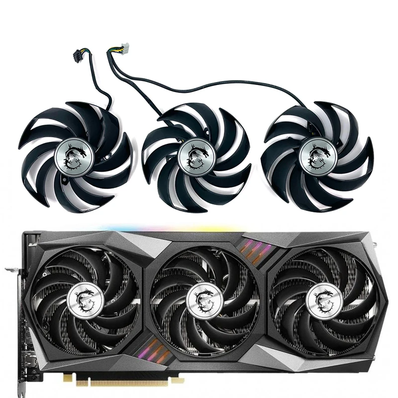 Original 90MM PLD09210B12HH GPU cooling fan for MSI RTX 3060 3070 3080 3090 3060Ti 3070TI GAMING X TRIO graphics card cooling
Original 90MM PLD09210B12HH GPU cooling fan for MSI RTX 3060 3070 3080 3090 3060Ti 3070TI GAMING X TRIO graphics card cooling