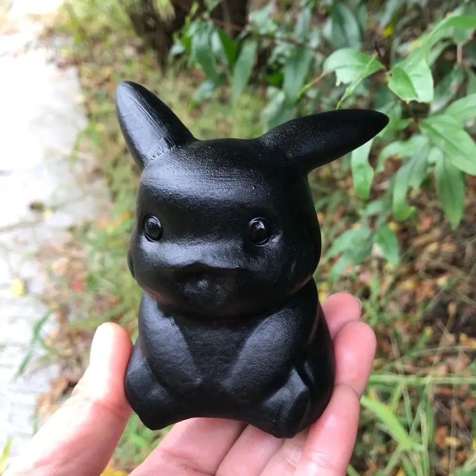 10cm Large size! Natural obsidian Crystals Quartz Pikachu Hand-Carved Crafts Ornaments Reiki Minerals Room Decoration Gifts 1pcs
10cm Large size! Natural obsidian Crystals Quartz Pikachu Hand-Carved Crafts Ornaments Reiki Minerals Room Decoration Gifts 1pcs