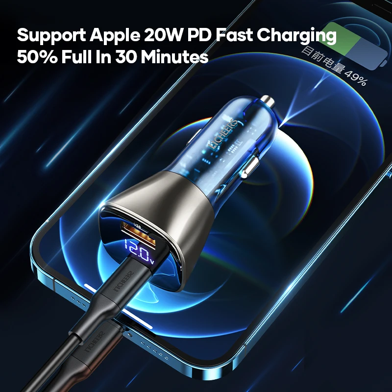 63 Вт автомобильное зарядное устройство для телефона из алюминиевого сплава QC PD 3,0 зарядное устройство высокой мощности USB быстрая зарядка д...
63 Вт автомобильное зарядное устройство для телефона из алюминиевого сплава QC PD 3,0 зарядное устройство высокой мощности USB быстрая зарядка д...