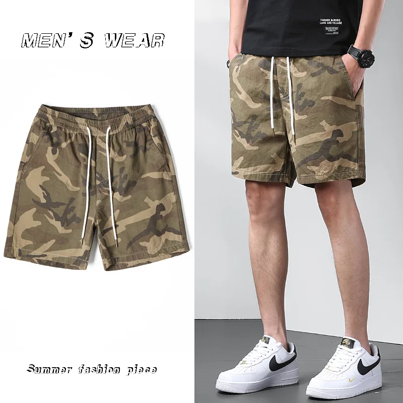 Шорты-карго камуфляжные с поясом на резинке, модные тонкие повседневные свободные короткие штаны, прямые брюки, на лето
Шорты-карго камуфляжные с поясом на резинке, модные тонкие повседневные свободные короткие штаны, прямые брюки, на лето