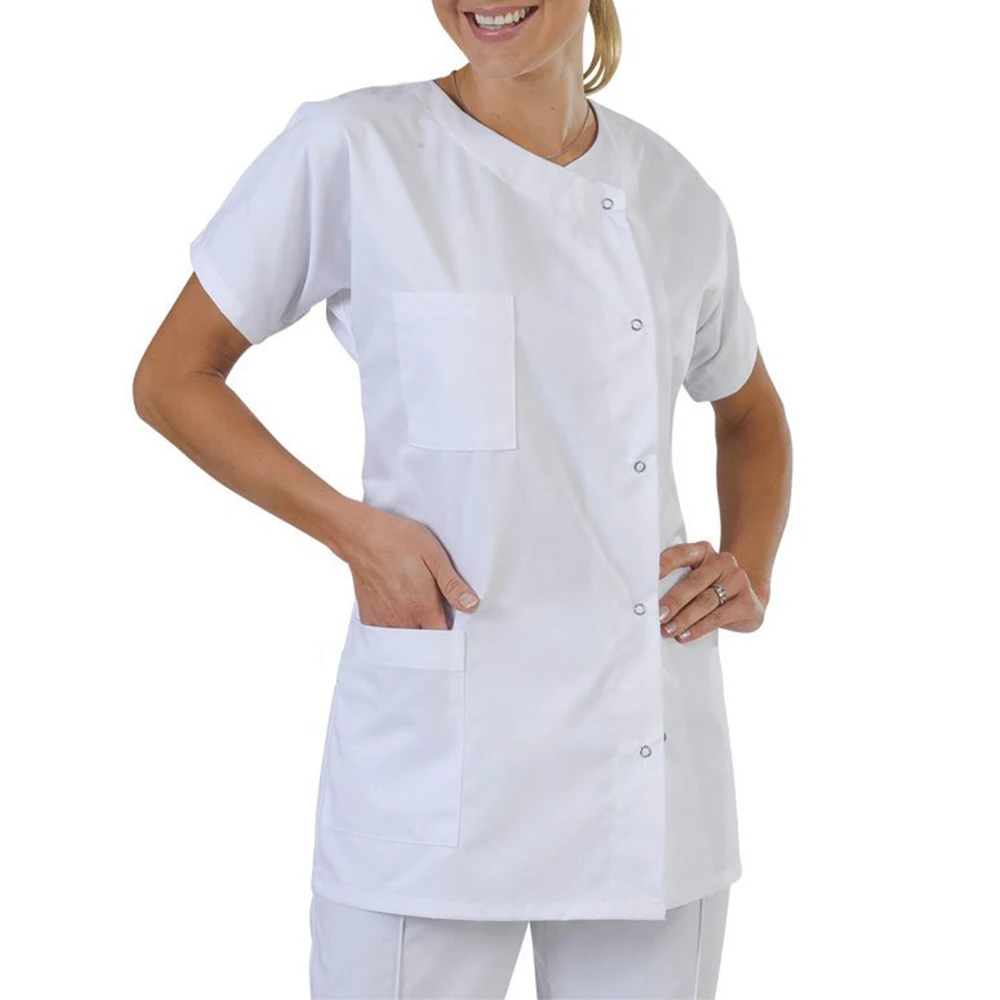 Workwear Tops Coats Lab Women Doctor Costume Sleeve Short Nurse Unisex Hospital Outfit Collarless Uniform Medical Men Dress Coat
Workwear Tops Coats Lab Women Doctor Costume Sleeve Short Nurse Unisex Hospital Outfit Collarless Uniform Medical Men Dress Coat