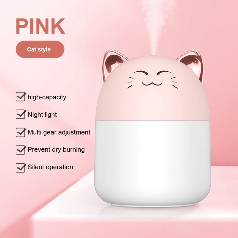 New Desktop Humidifier With Colorful Atmosphere Light 250ml Capacity Cool Mist Aroma Diffuser Home Bedroom Humidifier Purifier
New Desktop Humidifier With Colorful Atmosphere Light 250ml Capacity Cool Mist Aroma Diffuser Home Bedroom Humidifier Purifier