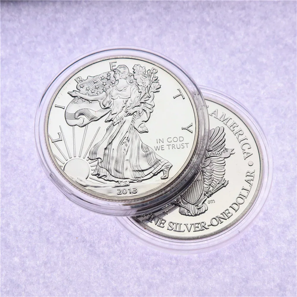 2013 American Eagle Liberty 1 oz $1 SilverPlated Silver Coin 
2013 American Eagle Liberty 1 oz $1 SilverPlated Silver Coin