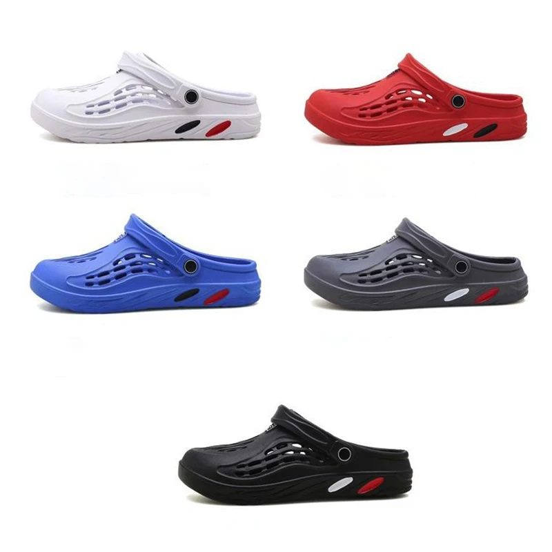 New Clogs Men Sandals Men Shoe Summer Fang Man Hoof Thongs Stamp Garden Beach Black Big Size Light Slippers for Men's Shoes
New Clogs Men Sandals Men Shoe Summer Fang Man Hoof Thongs Stamp Garden Beach Black Big Size Light Slippers for Men's Shoes