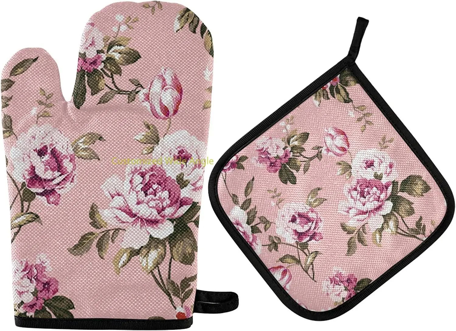 Roses Floral Peony Pink Oven Mitts and Pot Holders Insulated Gloves & Kitchen Counter Safe Mats for Cooking BBQ Baking Grilling
Roses Floral Peony Pink Oven Mitts and Pot Holders Insulated Gloves & Kitchen Counter Safe Mats for Cooking BBQ Baking Grilling