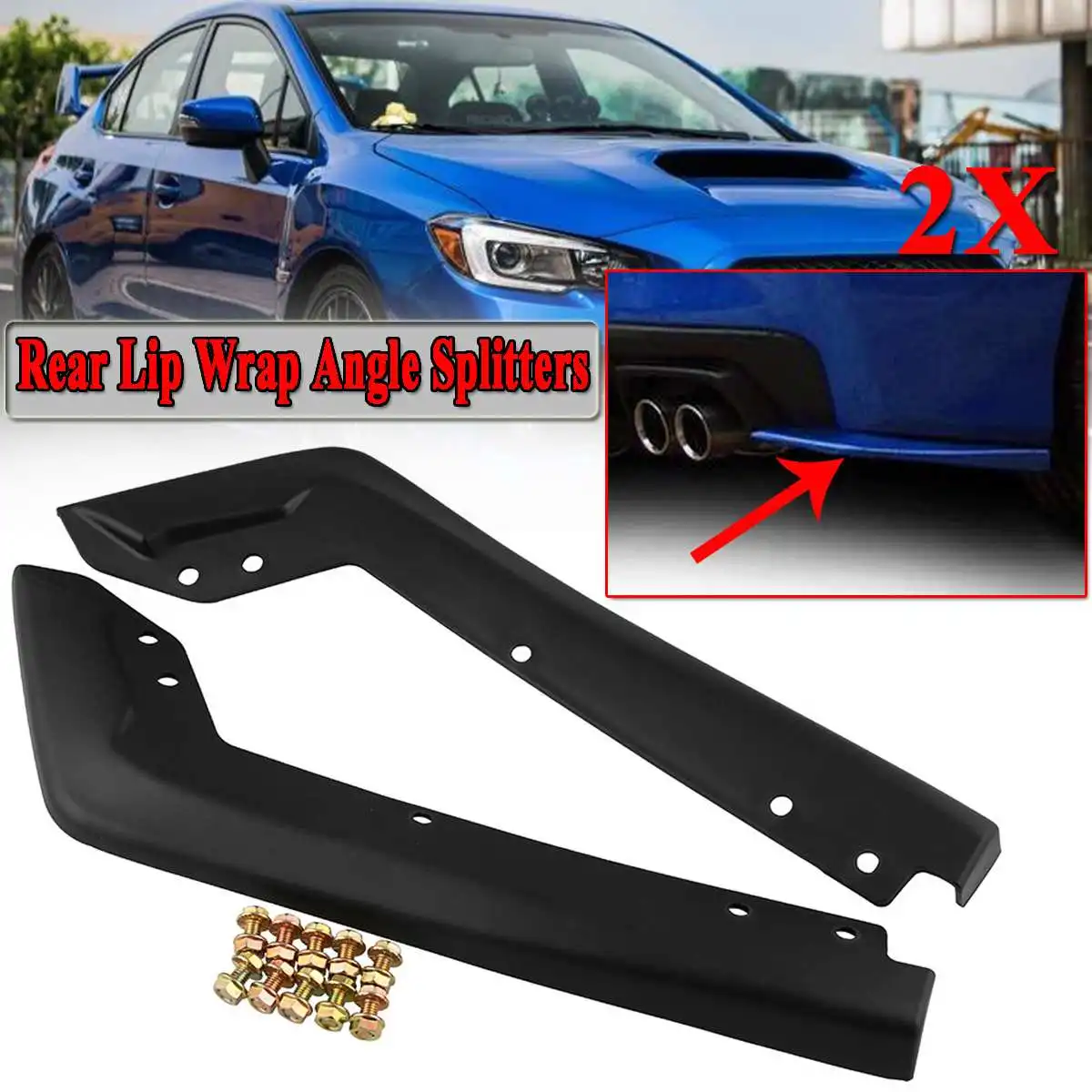 A Pair Car Rear Bumper Splitter Lip Spat Valance Lip Splitters Guard For Subaru Impreza WRX Sti OE Style 2015 2016 2017 2018
A Pair Car Rear Bumper Splitter Lip Spat Valance Lip Splitters Guard For Subaru Impreza WRX Sti OE Style 2015 2016 2017 2018