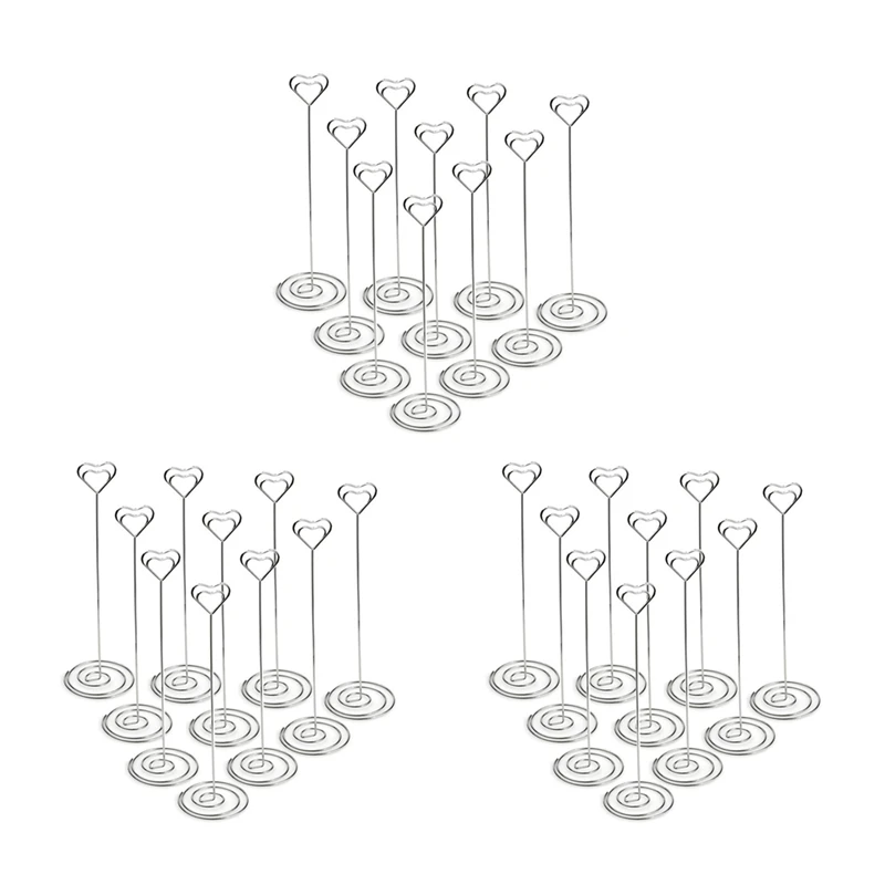 30Pcs 8.6 Inch Tall Place Card Holders Heart Shape Table Number Holder Stands Picture Photo Note Memo Clip For Wedding
30Pcs 8.6 Inch Tall Place Card Holders Heart Shape Table Number Holder Stands Picture Photo Note Memo Clip For Wedding