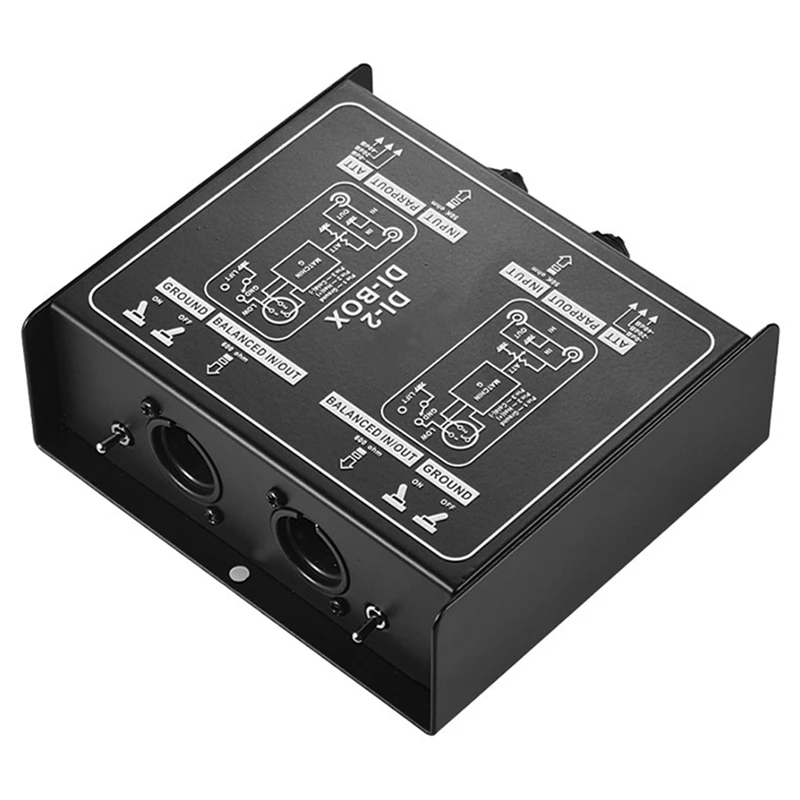 Premium Direct Injection Molded Audio Box Passive DI Unit Canceller With Input Pad For Guitar And Bass Connections
Premium Direct Injection Molded Audio Box Passive DI Unit Canceller With Input Pad For Guitar And Bass Connections