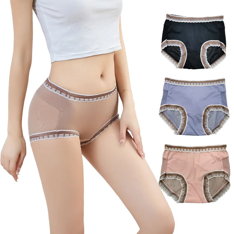 Women Panties Sexy Mesh Briefs Lace Underpants Female Underwear Breathable Butt Lifter Cotton Seamless Soft Lingerie Solid Color
Women Panties Sexy Mesh Briefs Lace Underpants Female Underwear Breathable Butt Lifter Cotton Seamless Soft Lingerie Solid Color