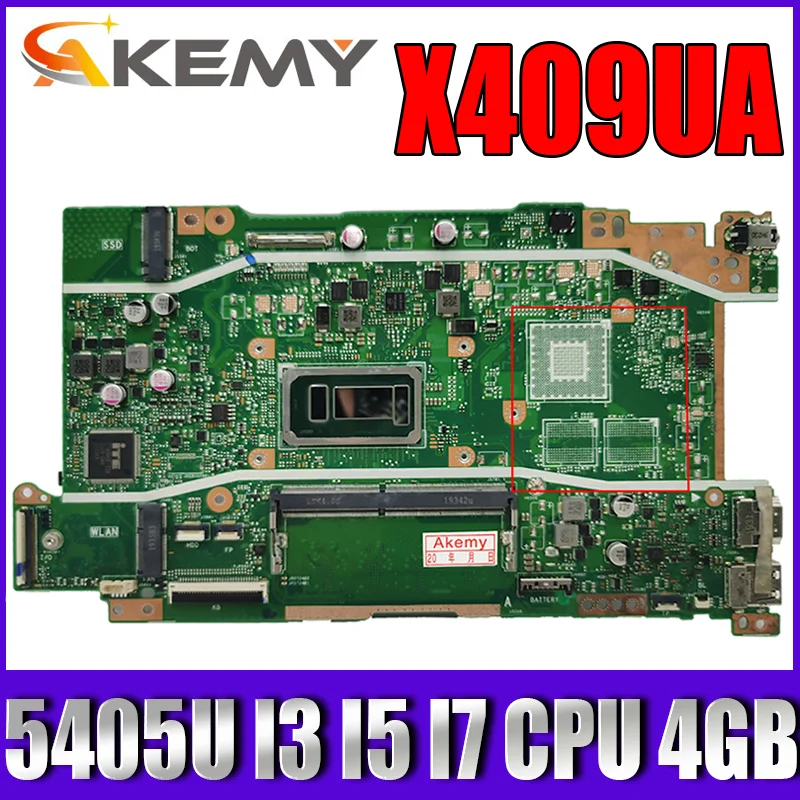 Материнская плата X409UA 5405U I3 I5 I7 CPU 4 Гб RAM UMA для ASUS Vivobook X409 X409U X409UJ F409U A409U Материнская плата ноутбука
Материнская плата X409UA 5405U I3 I5 I7 CPU 4 Гб RAM UMA для ASUS Vivobook X409 X409U X409UJ F409U A409U Материнская плата ноутбука