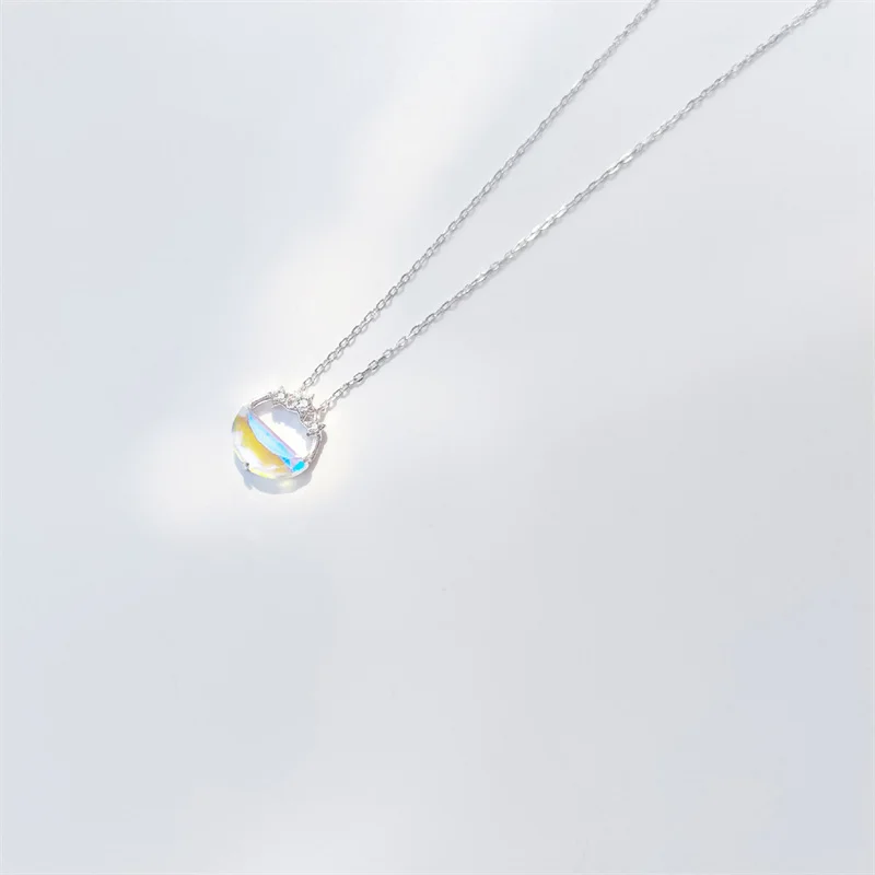 Aurora Qingquan Star Moon Pendant Necklace for Women Korea Sweet Silver Color Stainless Steel Clavicle Chain Friendship Jewelry
Aurora Qingquan Star Moon Pendant Necklace for Women Korea Sweet Silver Color Stainless Steel Clavicle Chain Friendship Jewelry