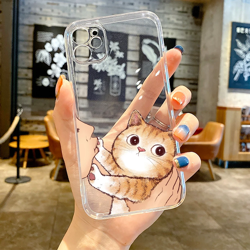Cute Cat Luxury Ultra Thin Clear Phone Case For iPhone 11 12 13 Pro Max 12 13 Mini X XR XS Max SE 6 6s 7 8 Plus Soft Etui Black
Cute Cat Luxury Ultra Thin Clear Phone Case For iPhone 11 12 13 Pro Max 12 13 Mini X XR XS Max SE 6 6s 7 8 Plus Soft Etui Black