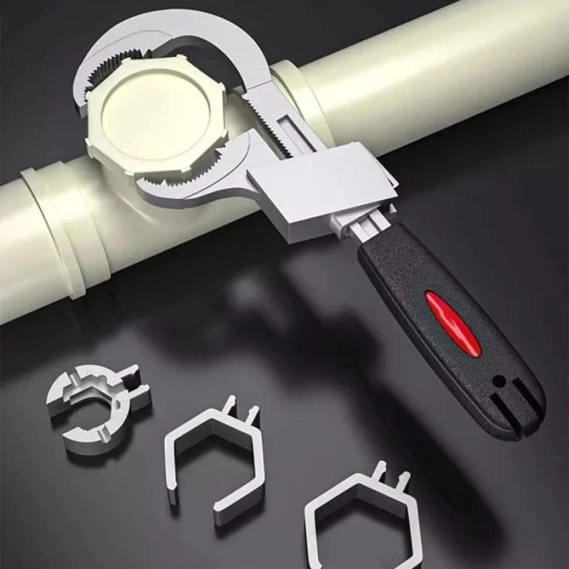 Multifunctional Bathroom Wrench Adjustable Large Opening 80mm Spanner Sink Faucet Narrow Sewer Water Pipe Plumbing Repair Tools
Multifunctional Bathroom Wrench Adjustable Large Opening 80mm Spanner Sink Faucet Narrow Sewer Water Pipe Plumbing Repair Tools
