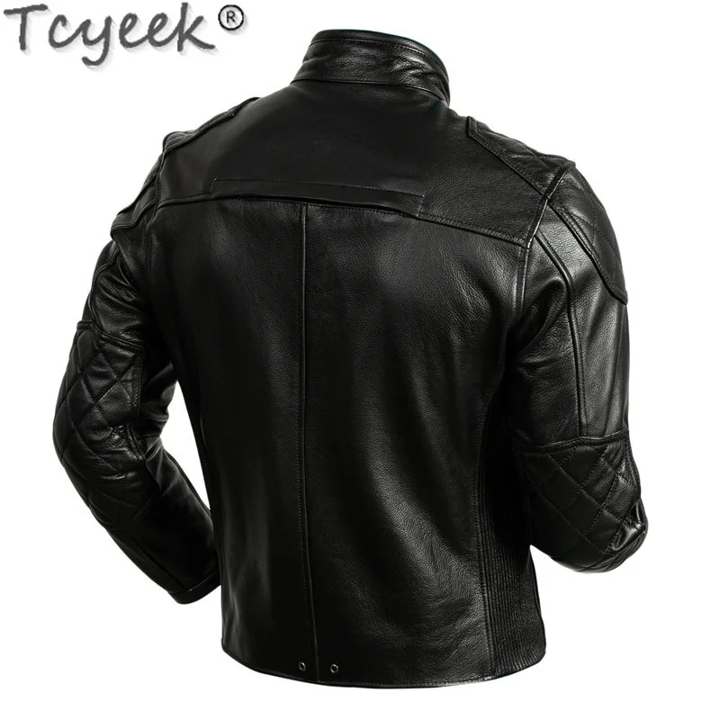 Motorcycle Fashion Jacket Men Clothes Spring Fall Real Leather Short Coat with Protective Bag Genuine Cowhide Jackets Man
Motorcycle Fashion Jacket Men Clothes Spring Fall Real Leather Short Coat with Protective Bag Genuine Cowhide Jackets Man